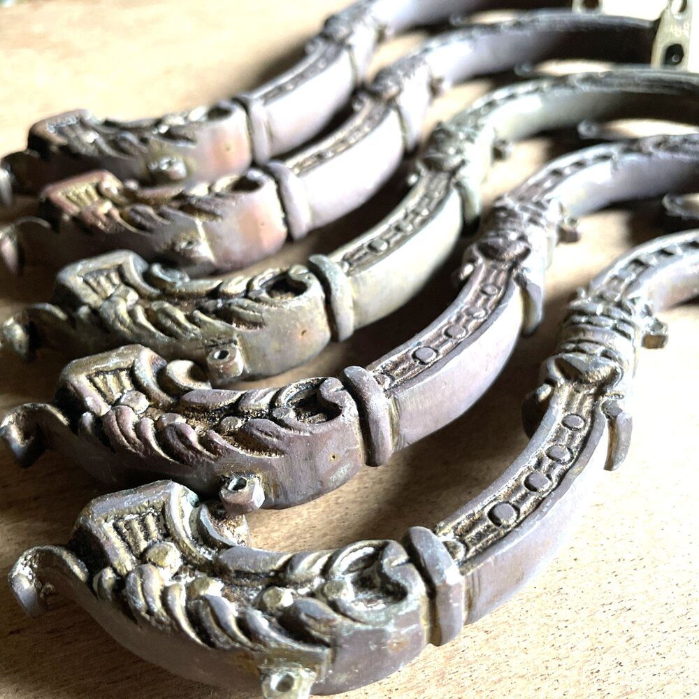 Ornate Brass Chandelier Arms Salvage Repair Lot Antique Light Parts